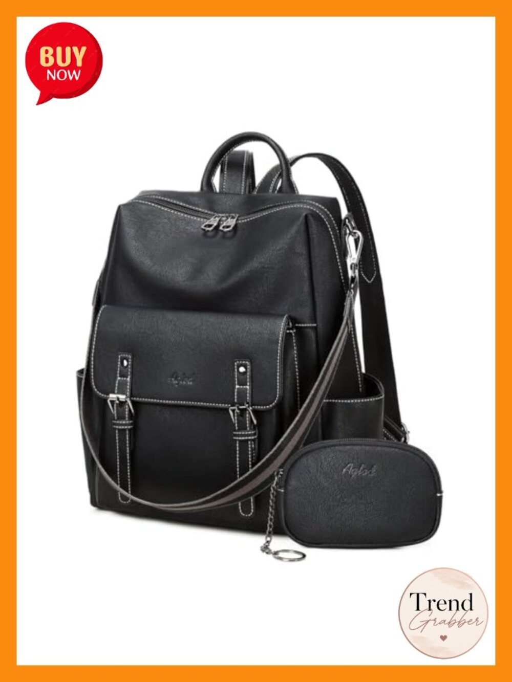Faux Leather Backpack Purse Women Designer Handbag Laptop Bag Work Travel